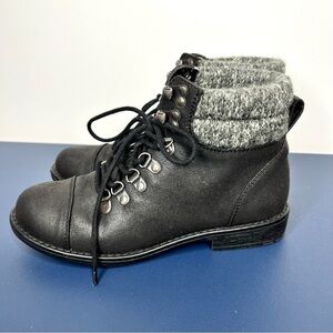Cliffs White Mountain Black And Grey Sweater Accent Pathfield Boots Size 6.5